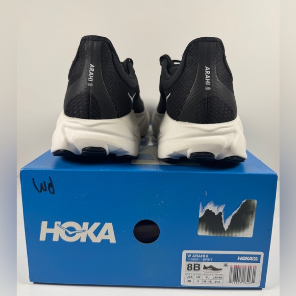 Hoka Arahi 8 Women's Running Shoes Color Black And White Size 8B - Picture 2 of 9